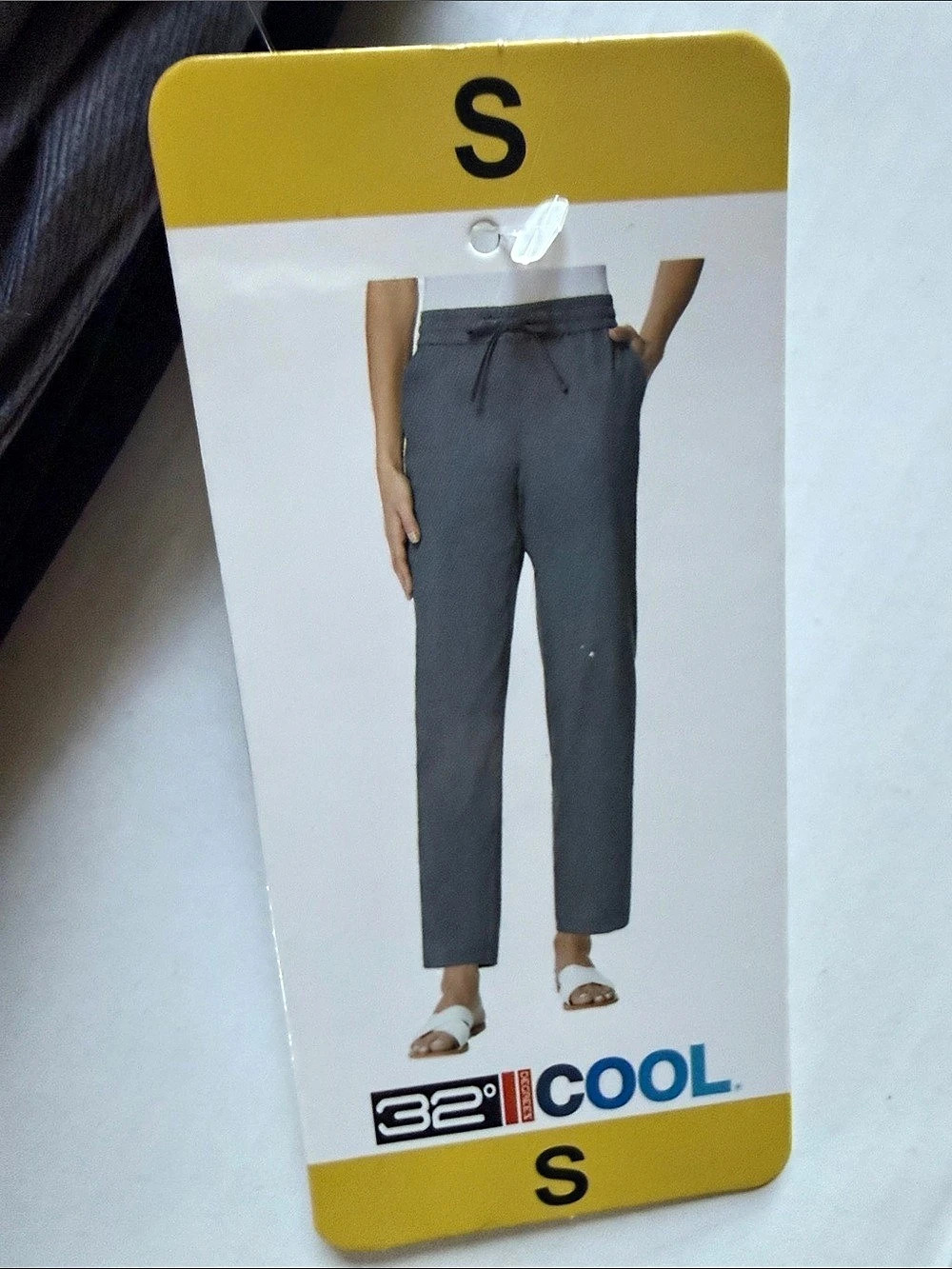 32 Degrees Straight Leg Travel Pant Gray Ankle Pants Small